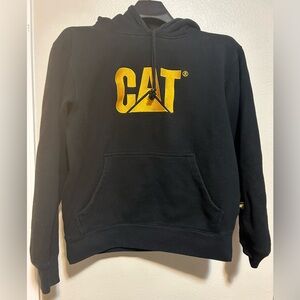 Cat black hoody- thick and durable- size m